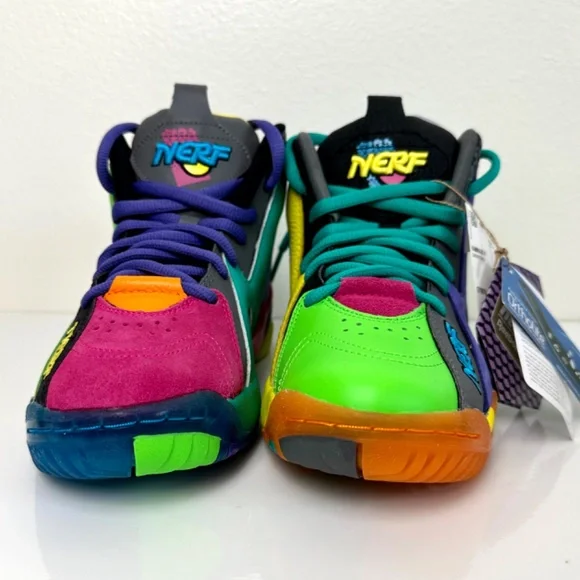 Reebok Kamikaze II NERF NERFOOP New Basketball Shoes Size 4 - Picture 4 of 16